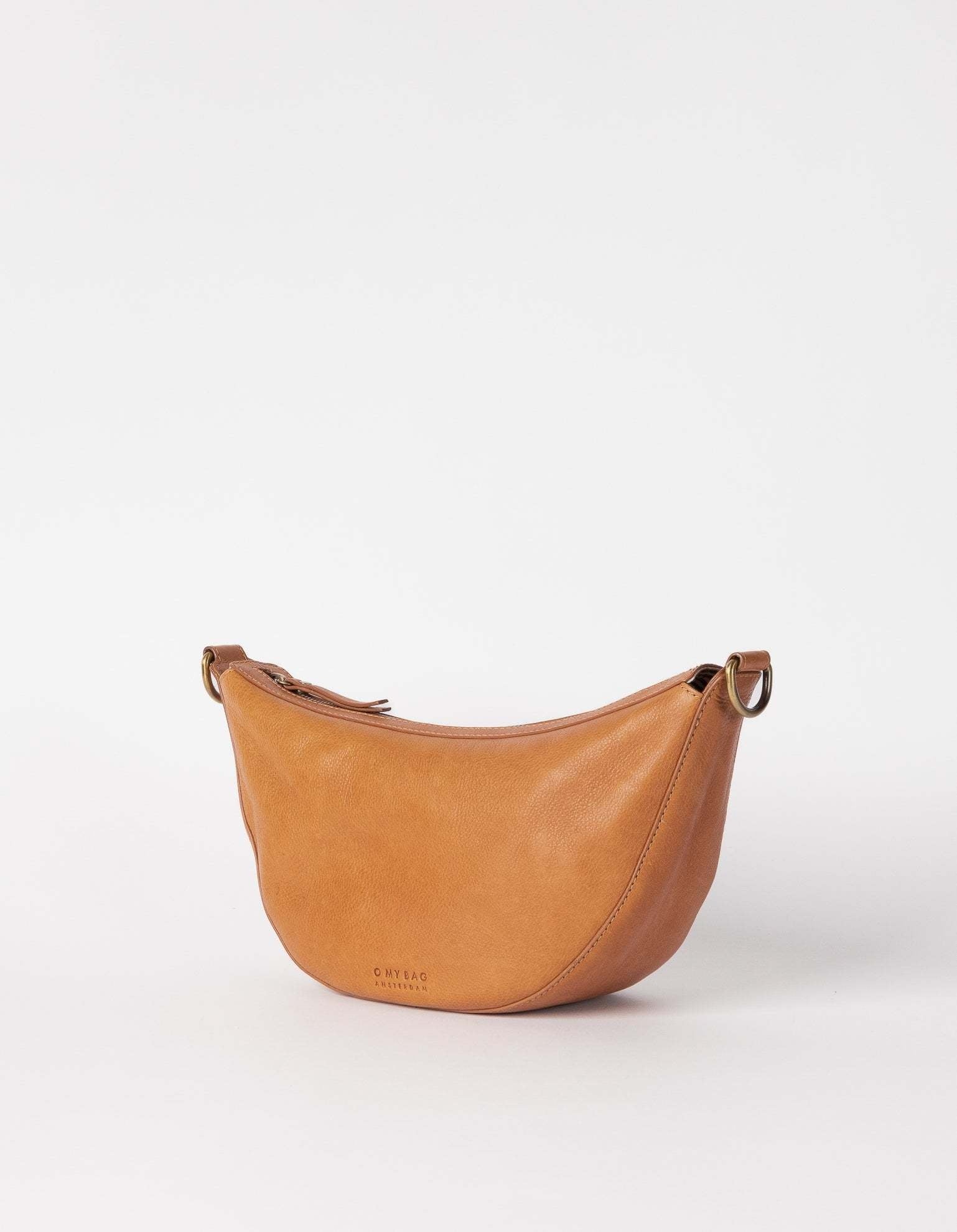 Leo Midi Wild Oak Soft Grain Leather met extra gevlochten riem