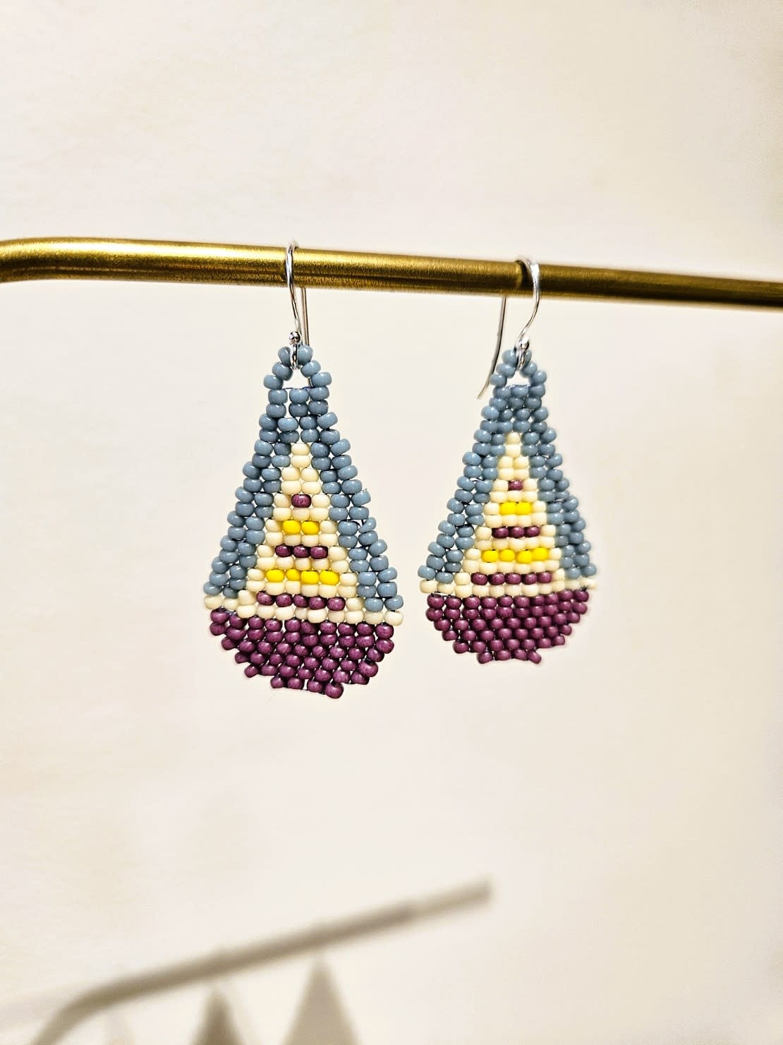 Oorhanger Lieke - purple-blue