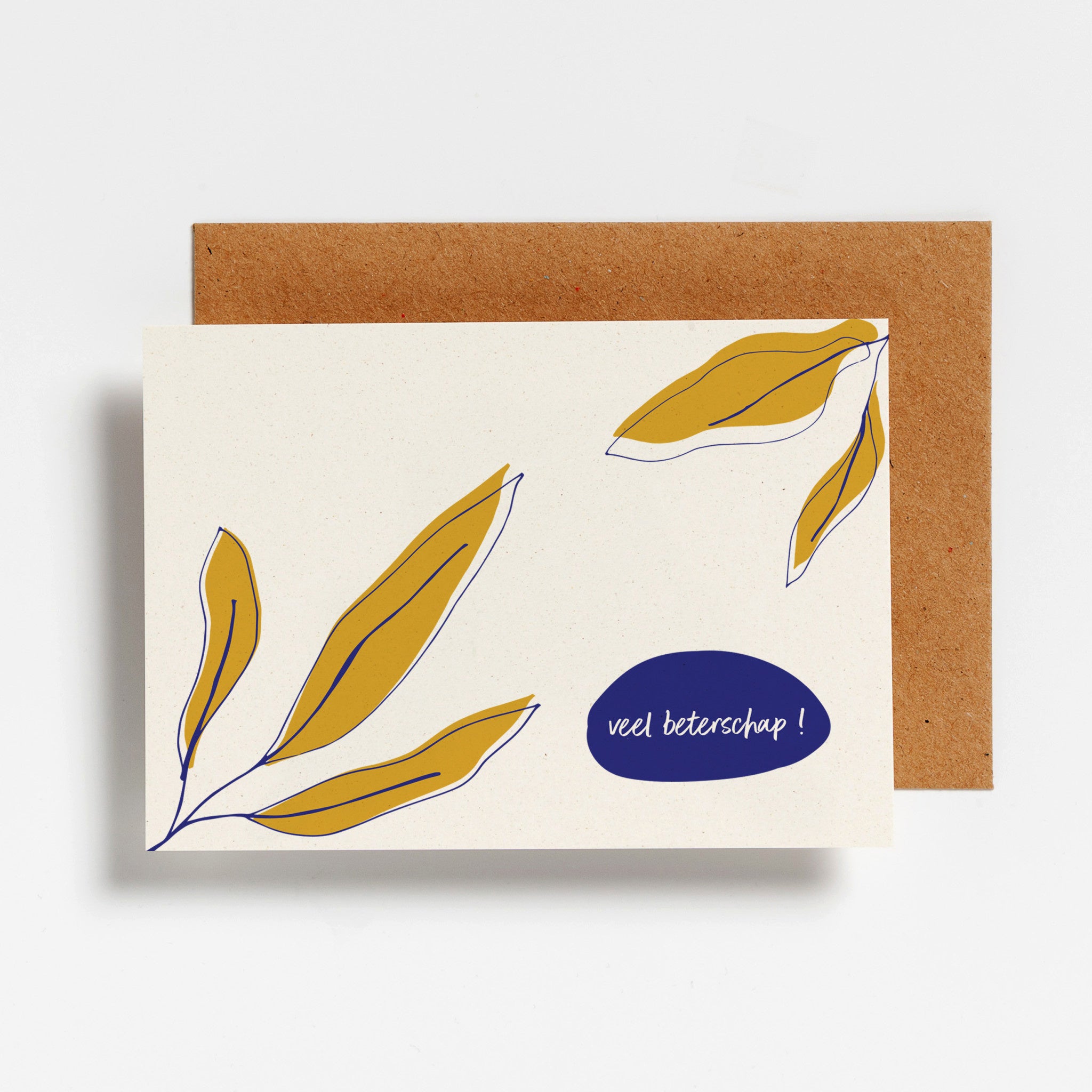 Wenskaart Hello August - 'Veel beterschap'
