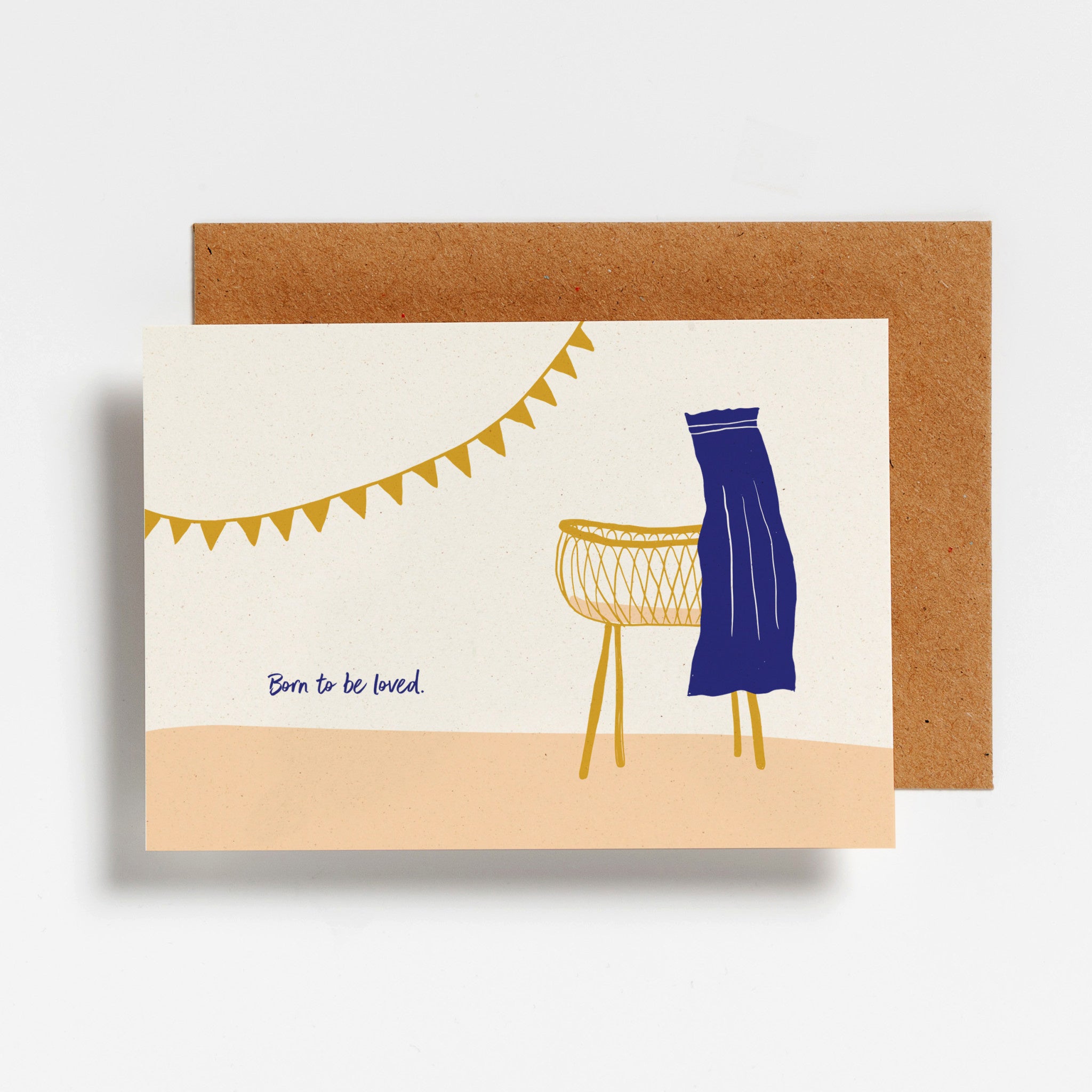 Wenskaart Hello August - 'Born to be loved'