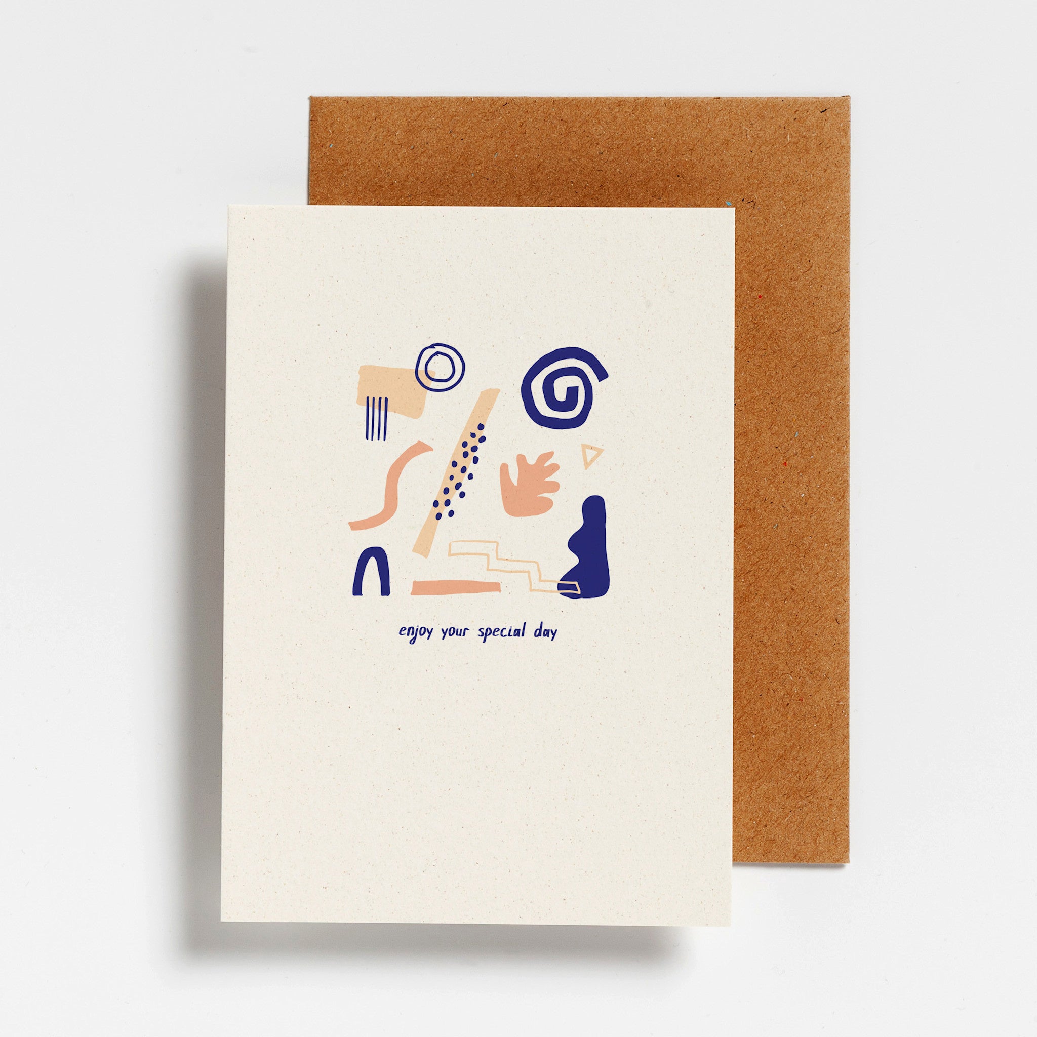 Wenskaart Hello August - 'Enjoy your special day'