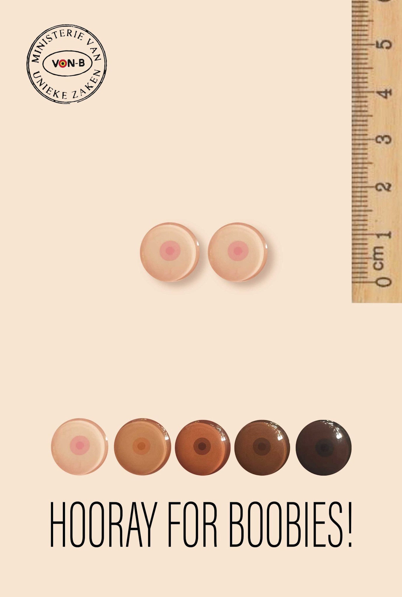 Hooray for Boobies! - Setje magneten