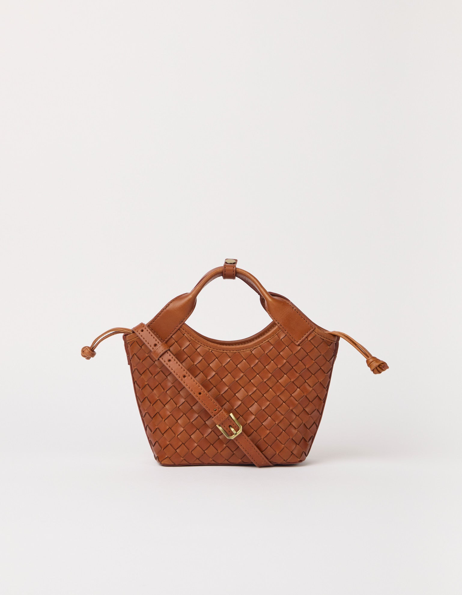 Mara Mini - Cognac Woven Classic