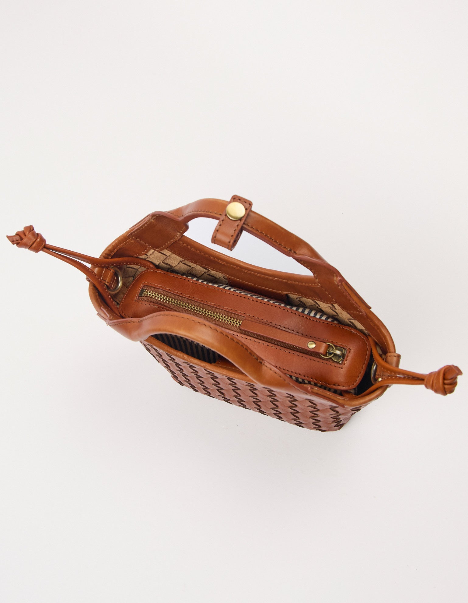 Mara Mini - Cognac Woven Classic