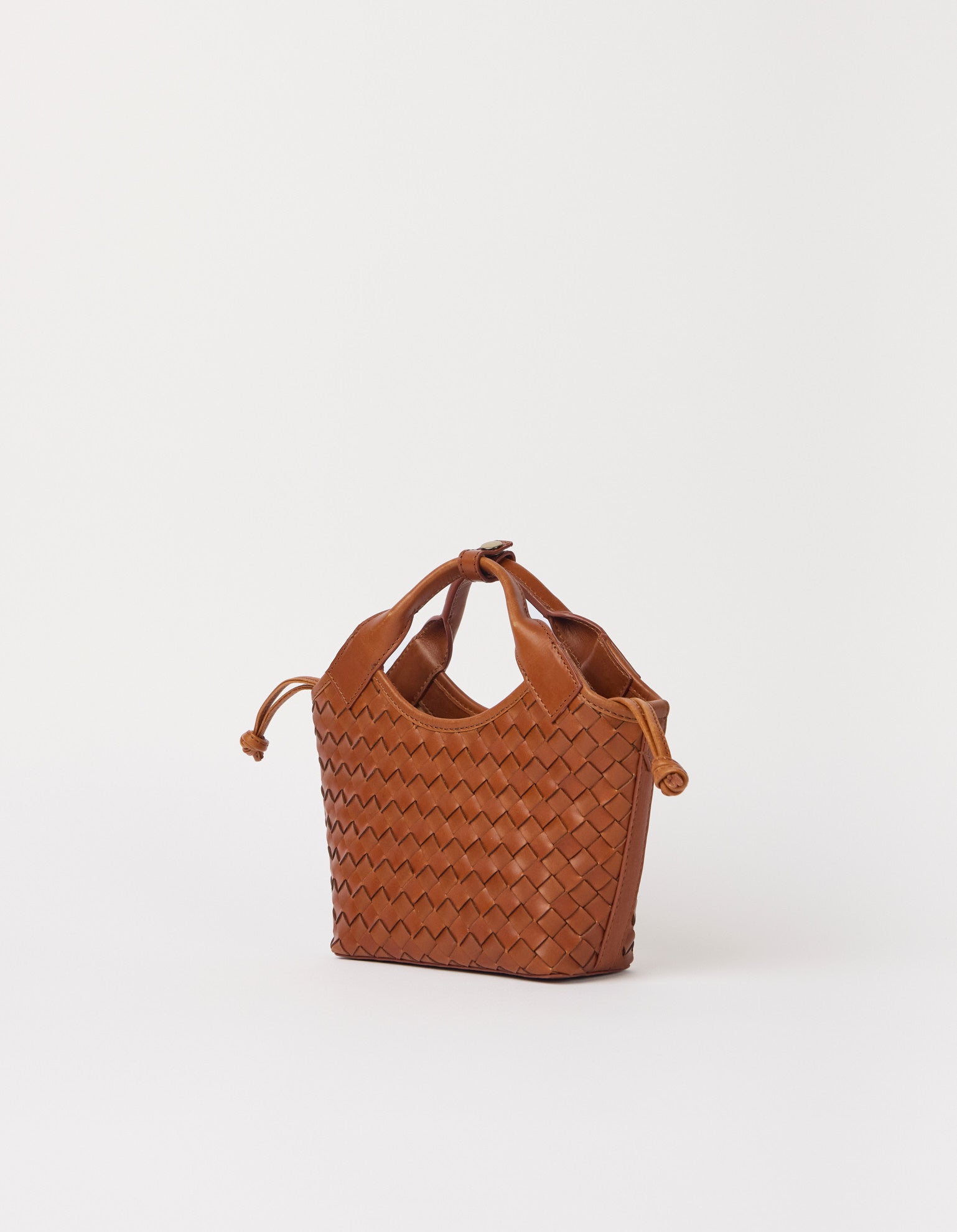 Mara Mini - Cognac Woven Classic