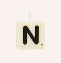 Letter kaarsen - N