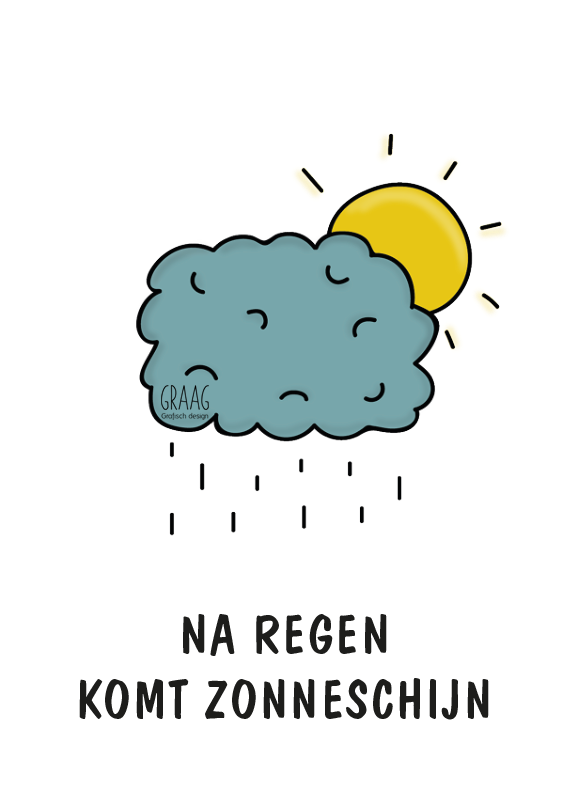 Kaartje Graag-Design 'Na regen'