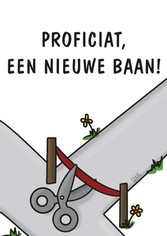 Kaartje Graag-Design 'Nieuwe baan'