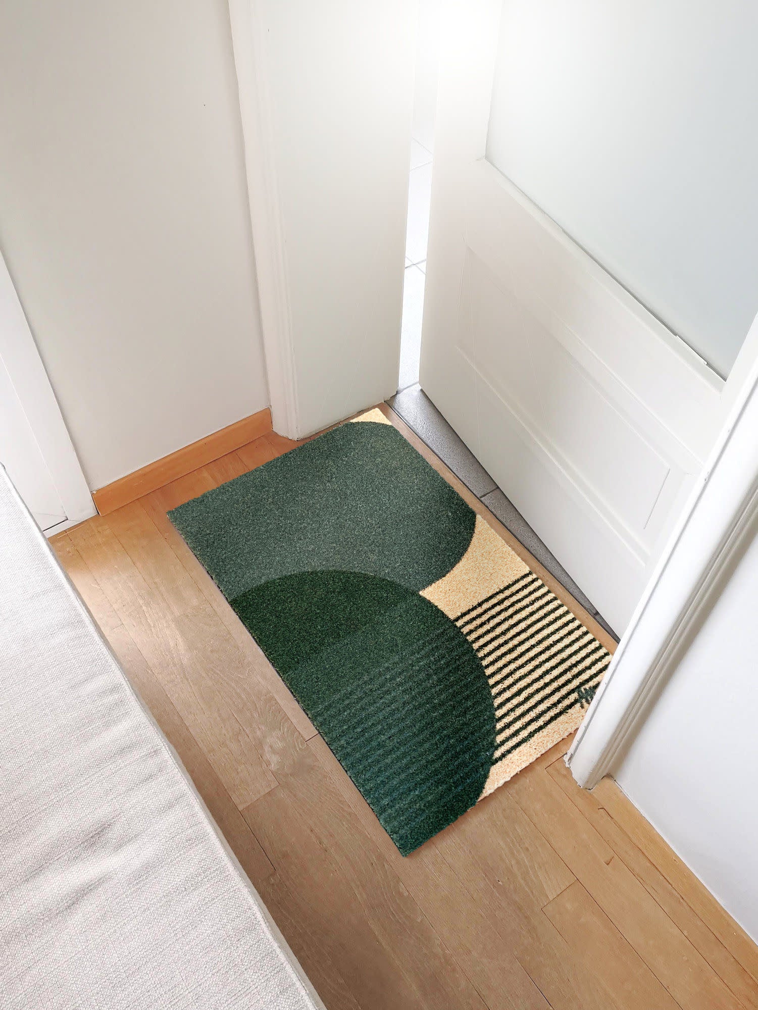 Mat 'Nina' - Scraper - 50 x 75 cm - bows green