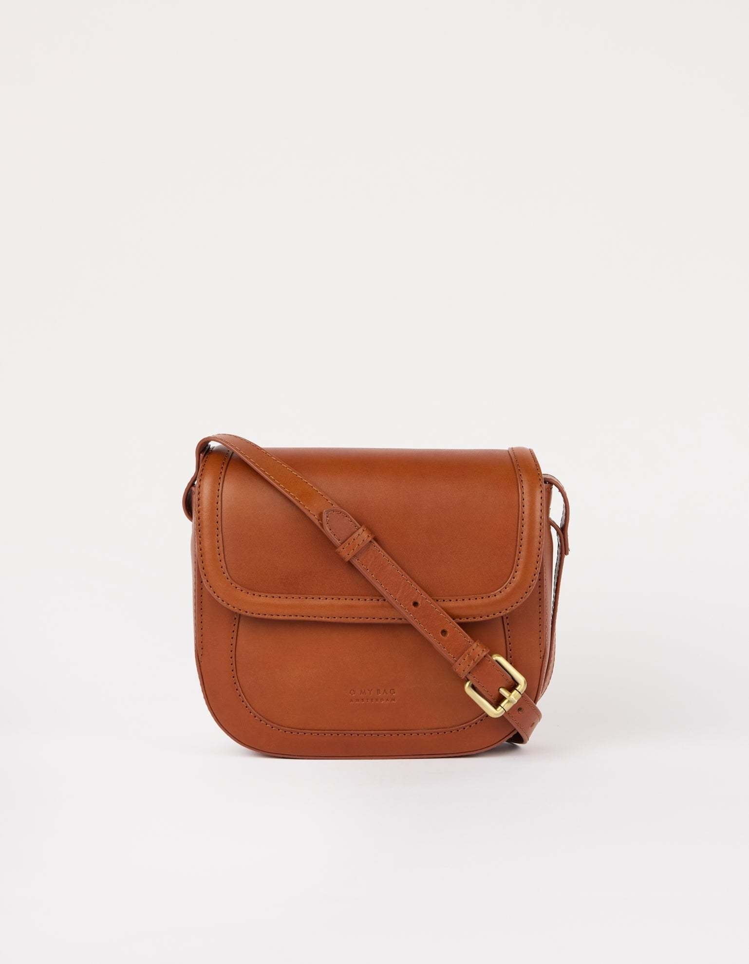 Nina - Dark cognac classic leather