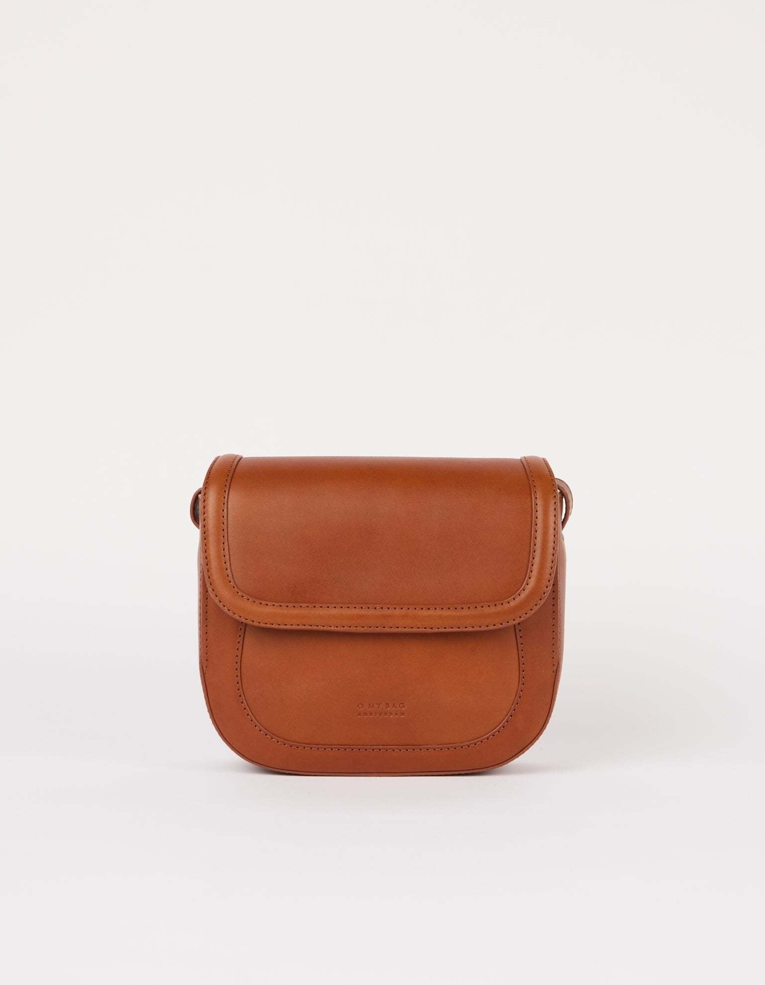 Nina - Dark cognac classic leather