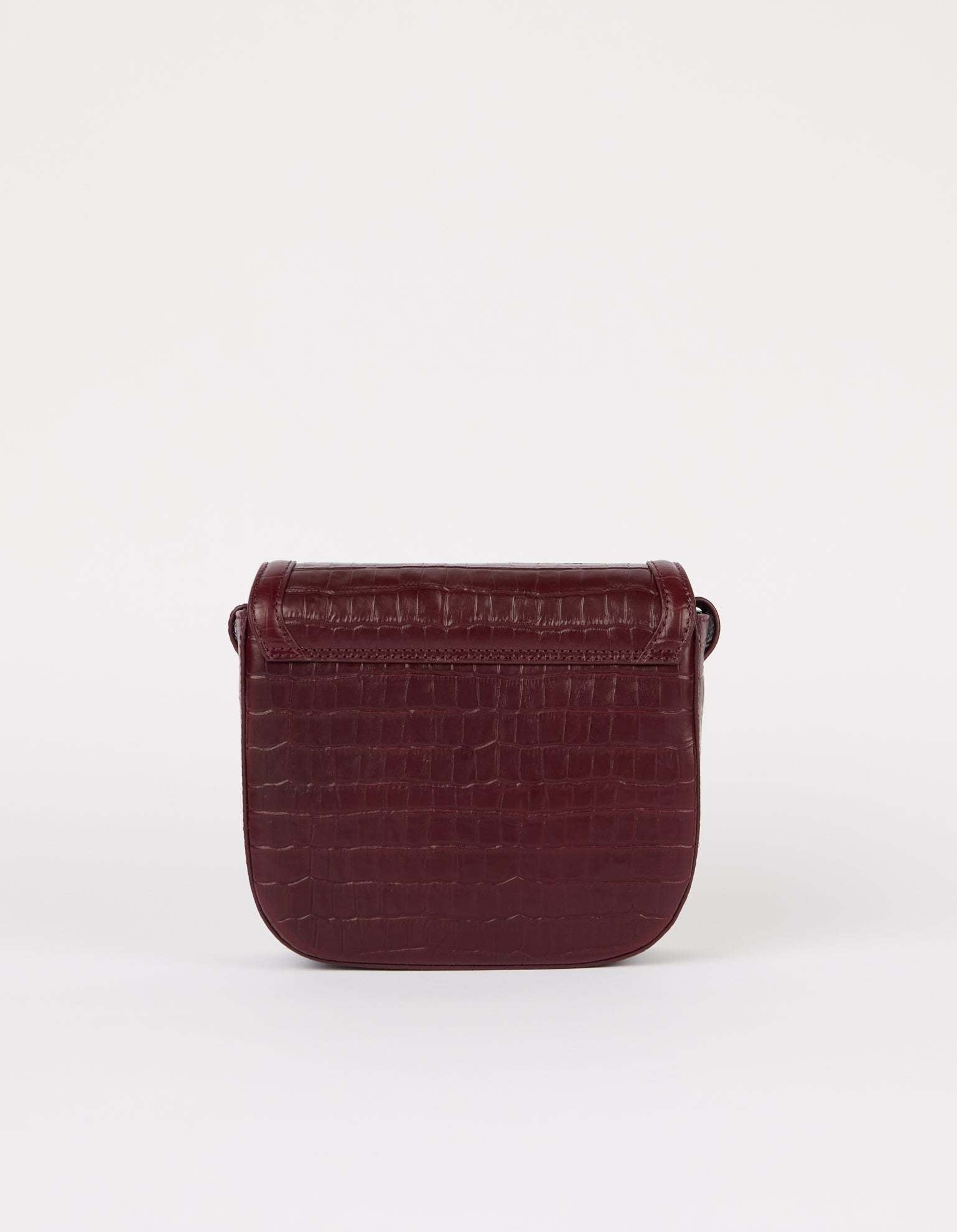 Nina - Dark cherry croco leather