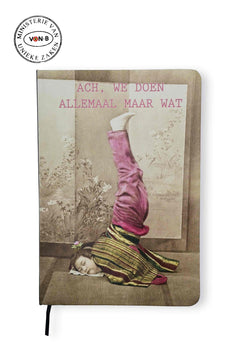 Notitieboekje (gelijnd) 'Ach, we doen allemaal maar wat'
