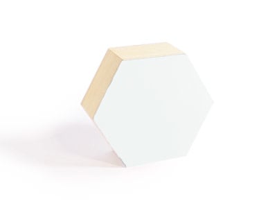 N+ 6-hoekig doosje medium wit