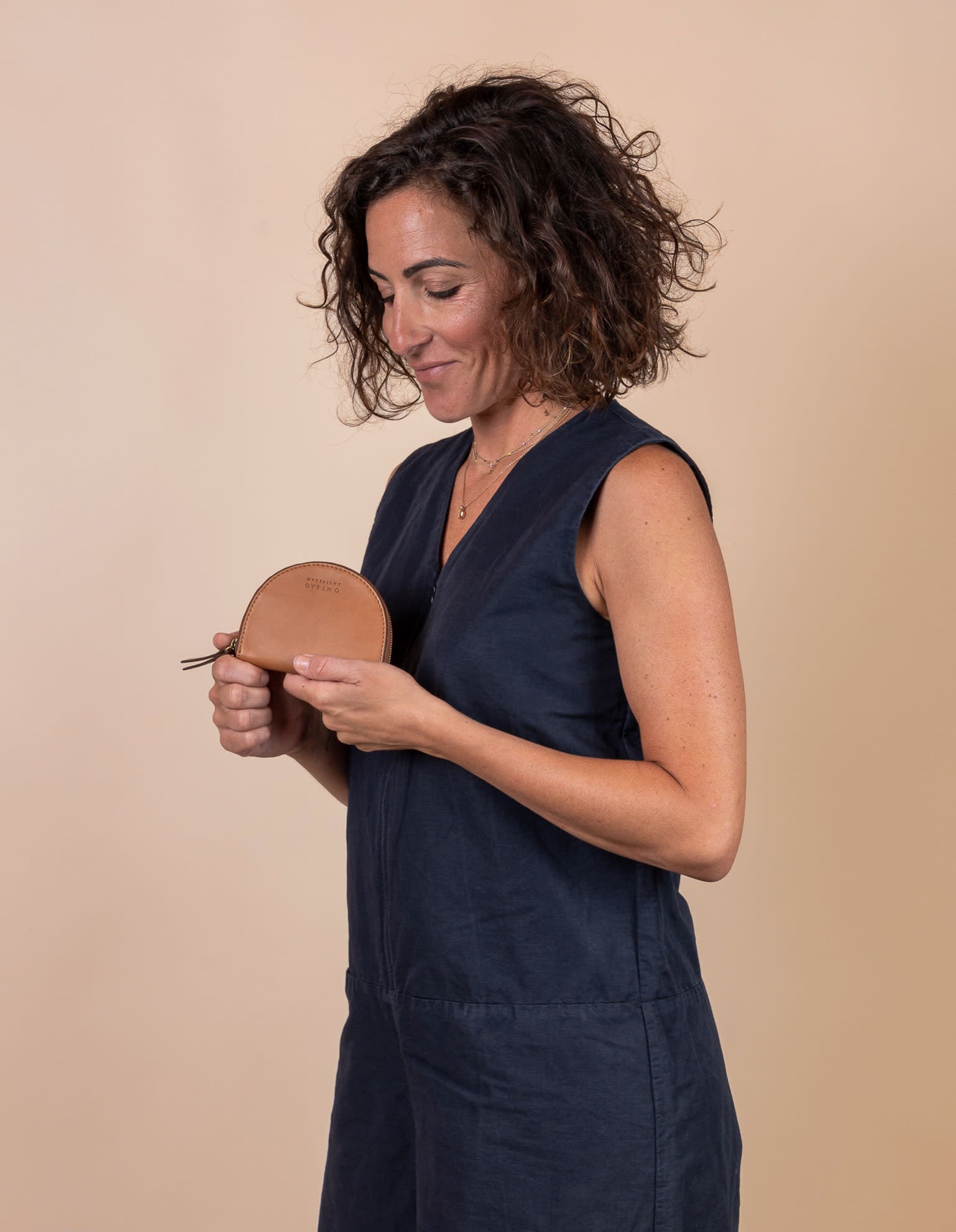 Laura Coin Purse - Cognac Vegan Uppeal