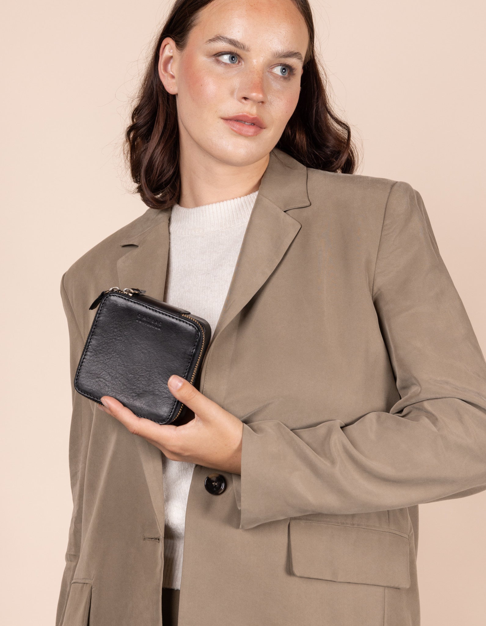 Jewelry box - black stromboli leather