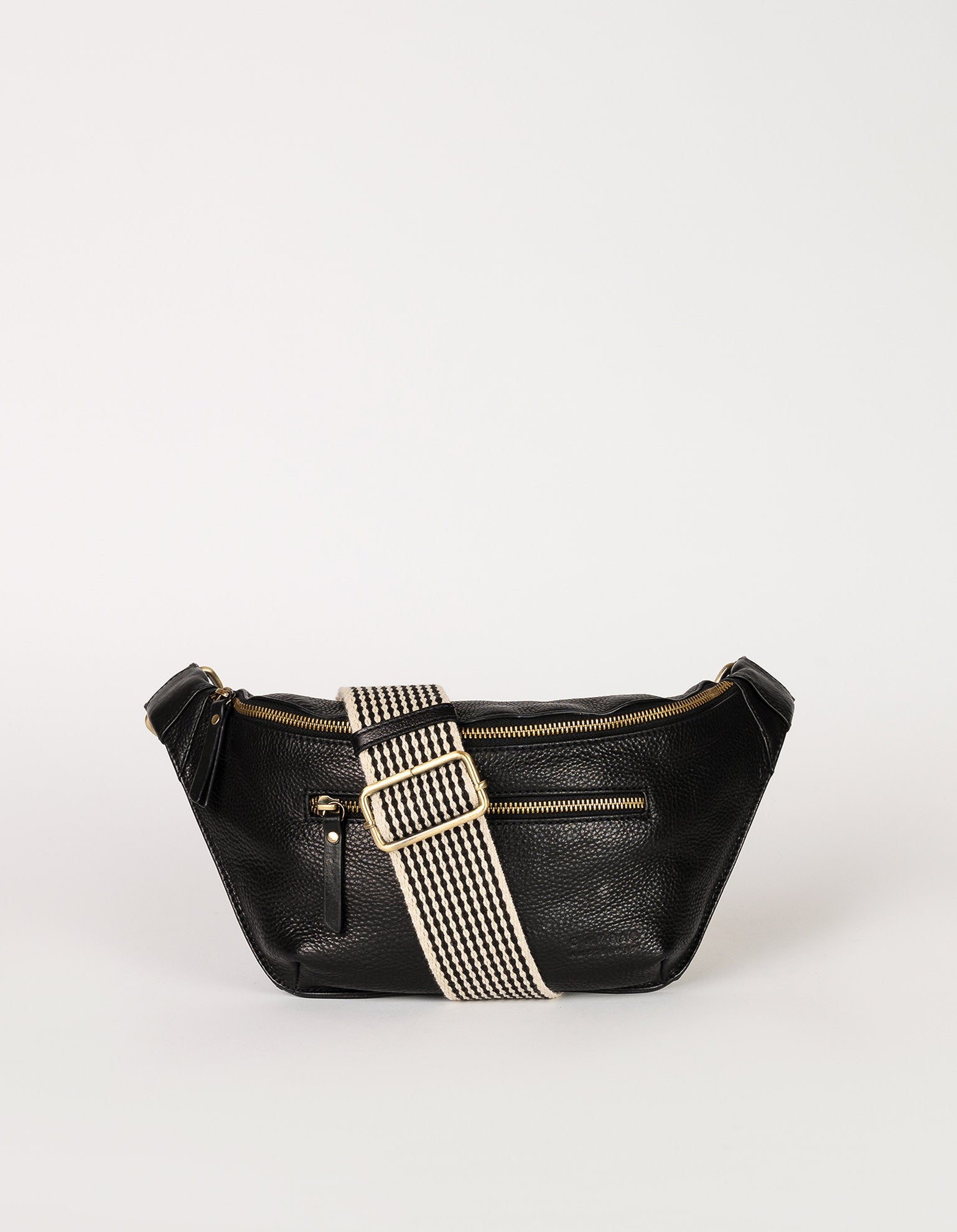 Drew Bum Bag  Black Soft Grain Leather