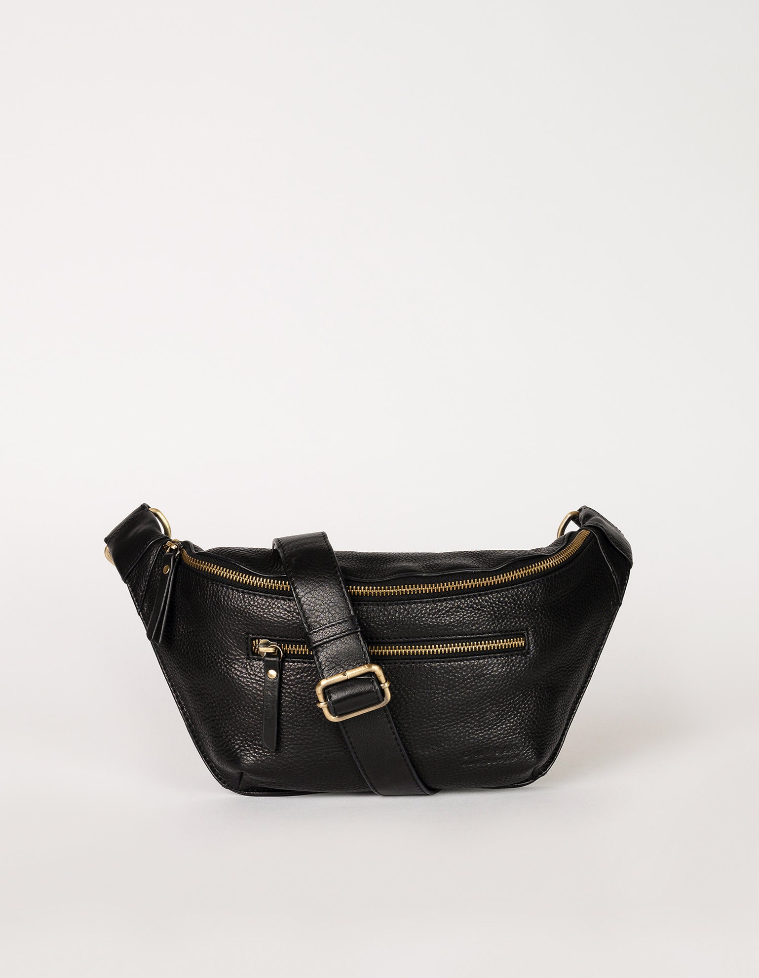 Drew Bum Bag  Black Soft Grain Leather