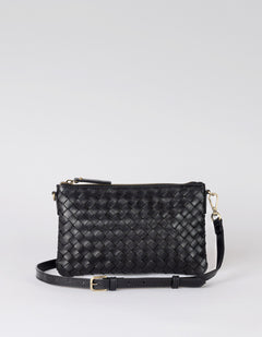 Lexi  Black Woven Classic Leather