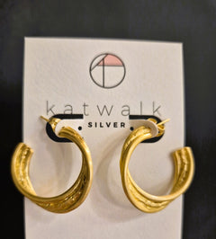 Vergulde oorring-steker - set van 3