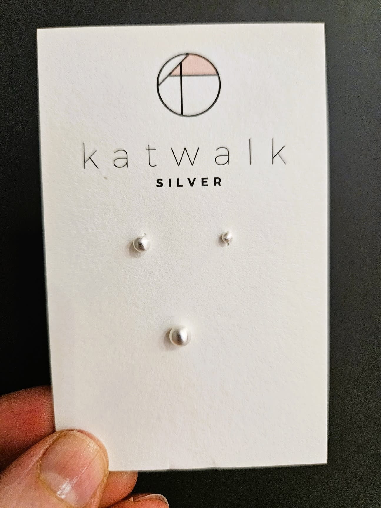 Zilver oorstekers - zilver pareltjes - 3 stuks