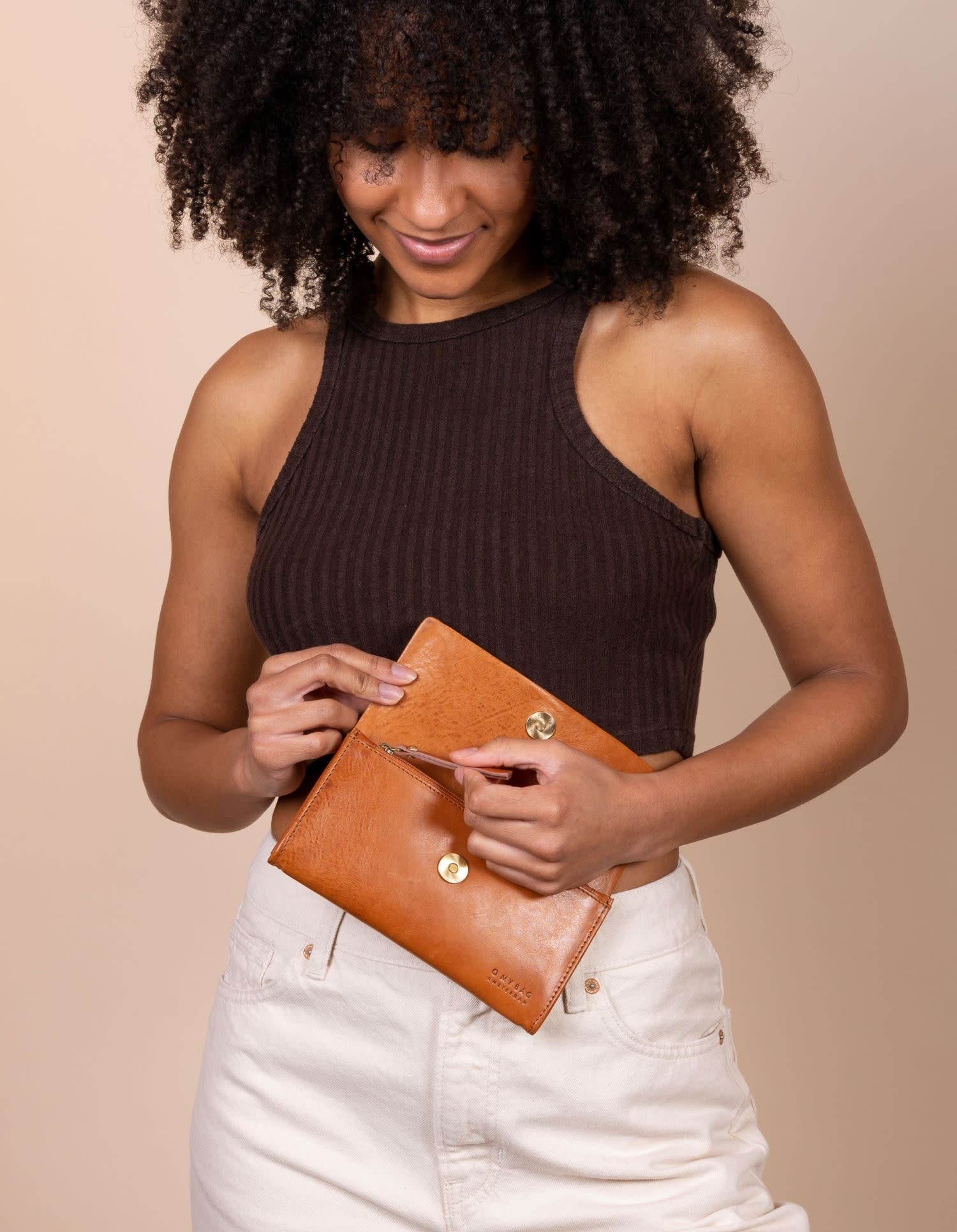 Pau's Pouch Cognac Stromboli Leather