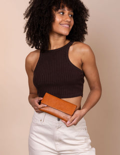 Pau's Pouch Cognac Stromboli Leather