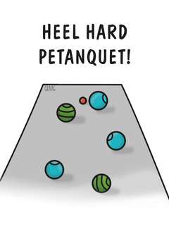Kaartje Graag-Design 'Petanquet'
