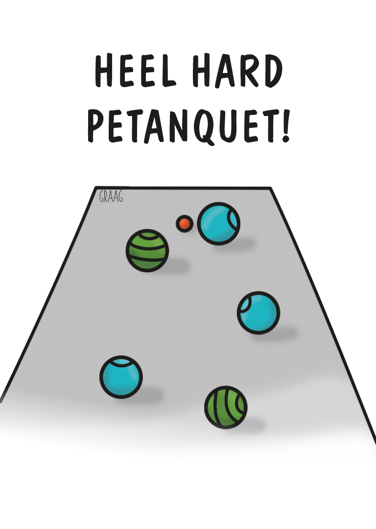 Kaartje Graag-Design 'Petanquet'