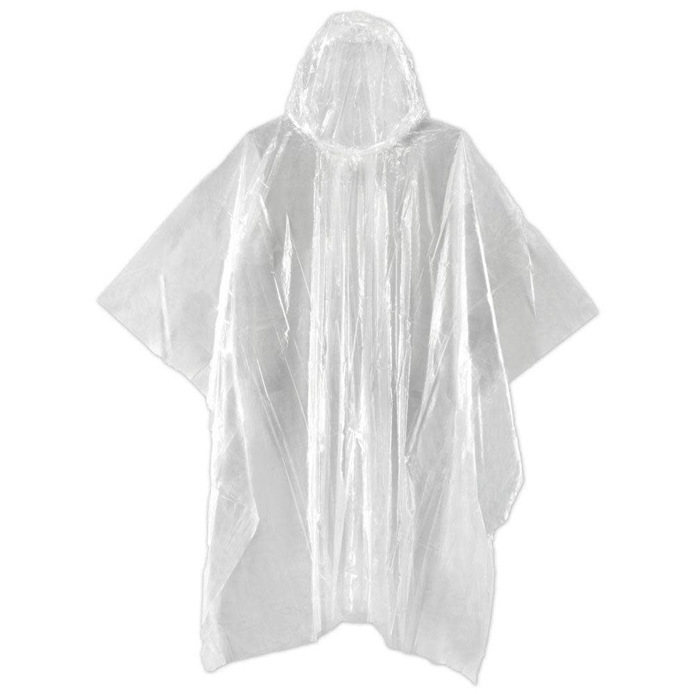 Emergency rain poncho