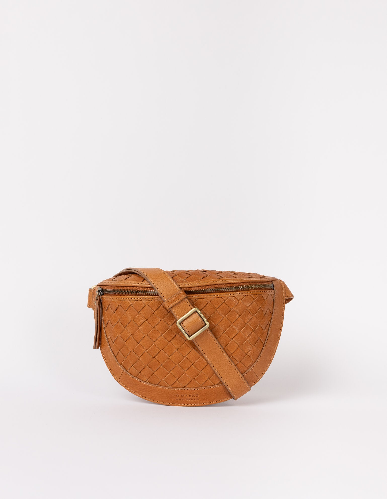 Ray Bumbag - Wild oak Woven Soft Grain Leather