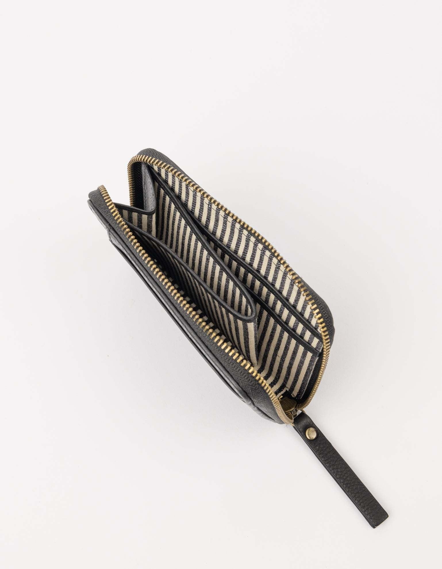 Robbie Wallet - Black soft grain Leather