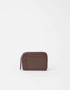 Robbie Wallet - Chocolate soft grain Leather