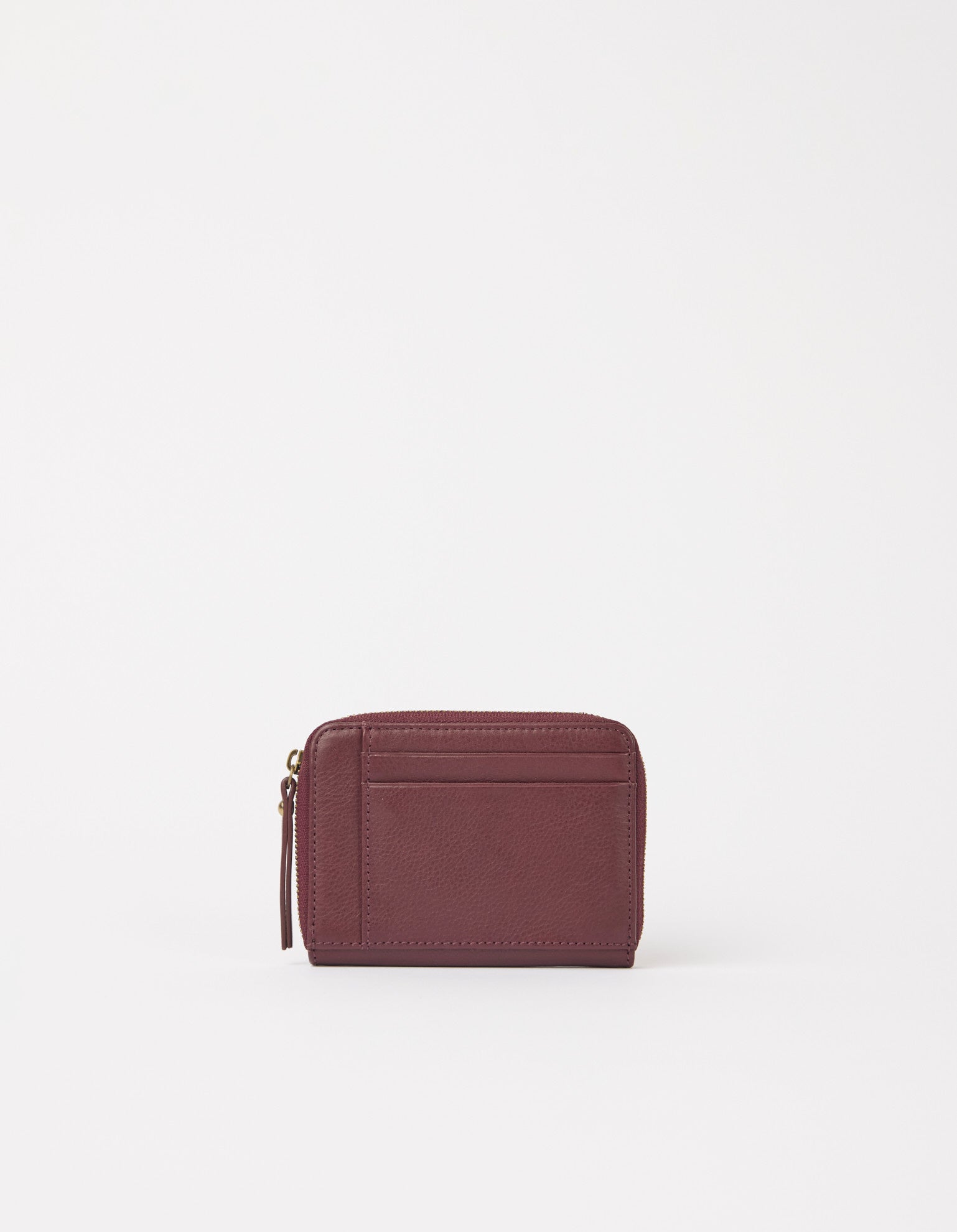 Robbie Wallet - Dark cherry soft grain Leather