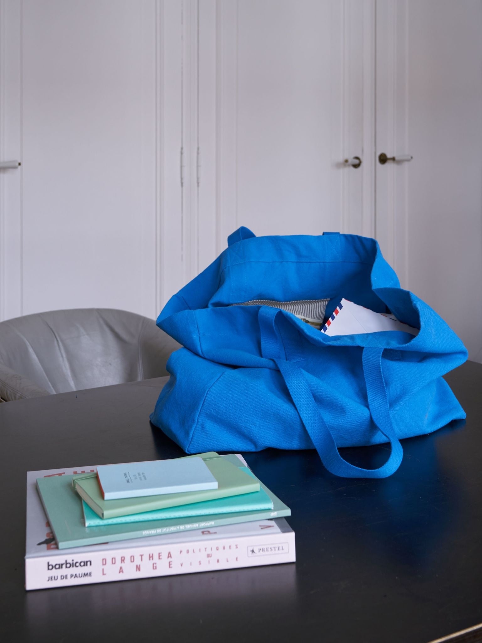 Shopping bag Iona Blue Mecano