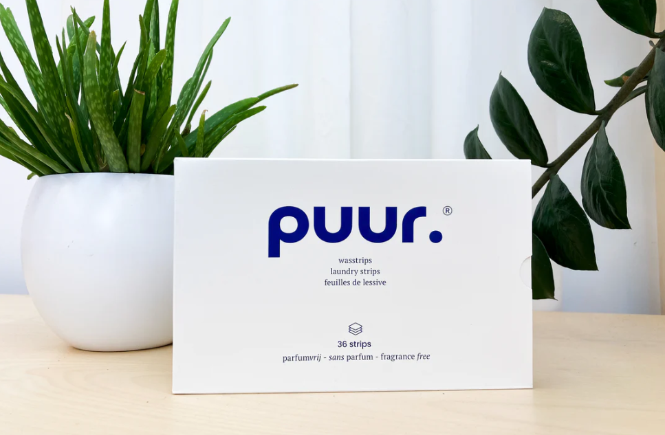 Puur.  wasstrips - 36 stuks