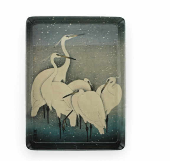 Dienblad 'Herons - Koson'  (27 x 20 cm)