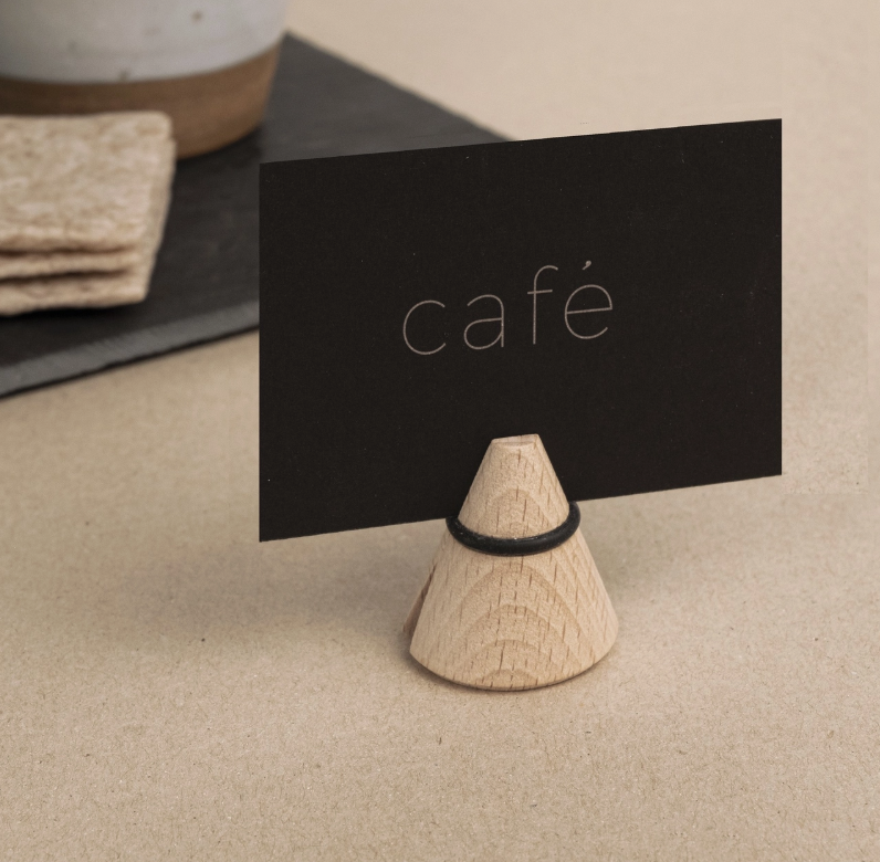 Houten foto- en memoclip 'i-Cone'