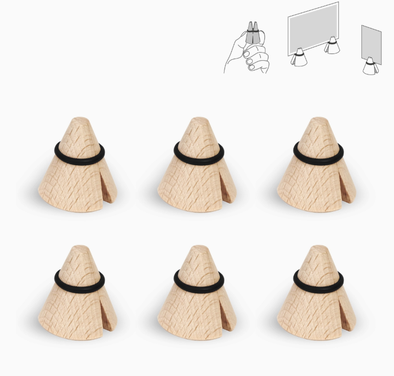 Houten foto- en memoclip 'i-Cone'