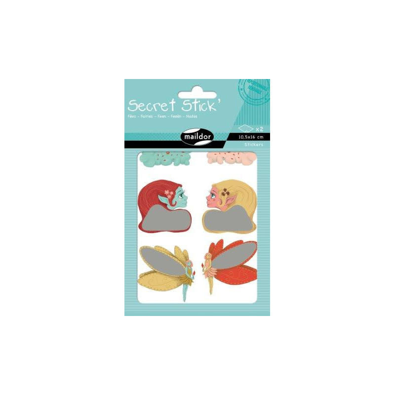 'Secret stickers' - kras de boodschap