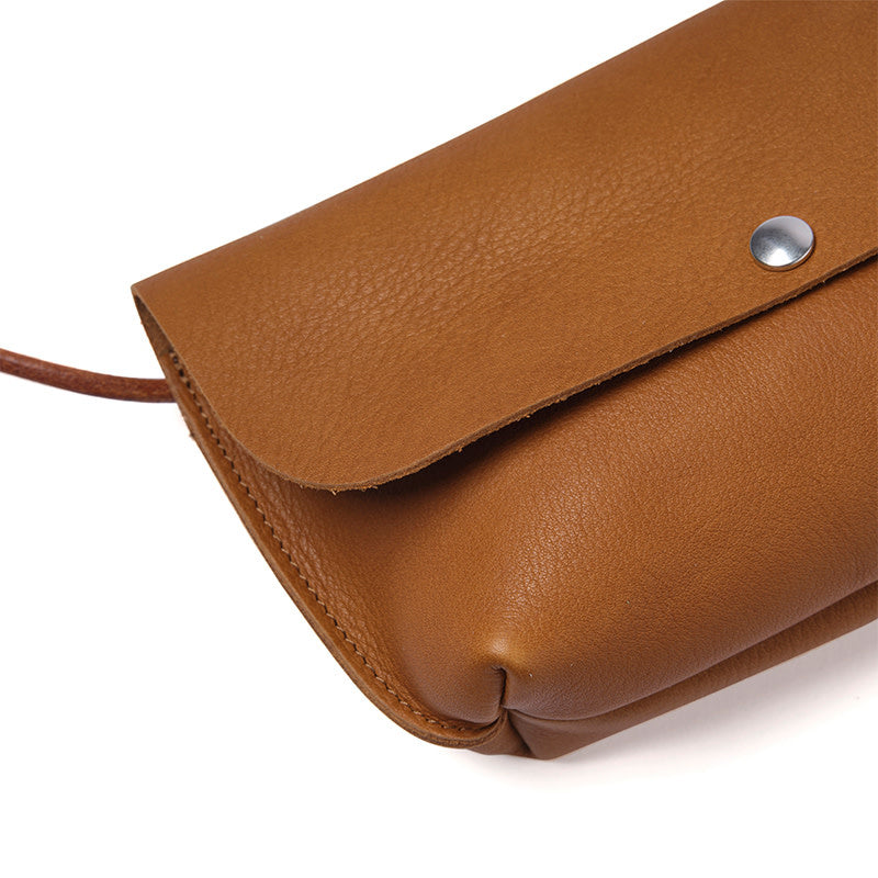 Tas Secret Garden - Cognac used look