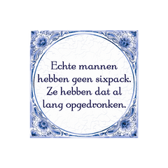 Tegeltje 'Sixpack'