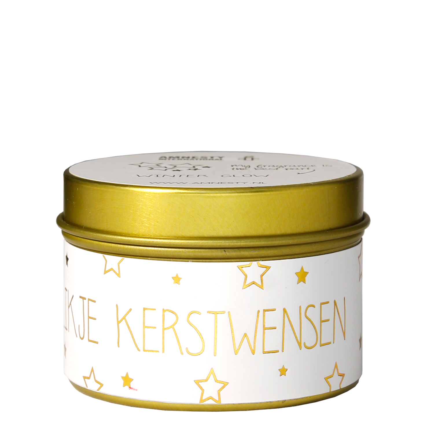 Geurkaars - 'Een blikje Kerstwensen'