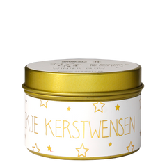 Geurkaars - 'Een blikje Kerstwensen'