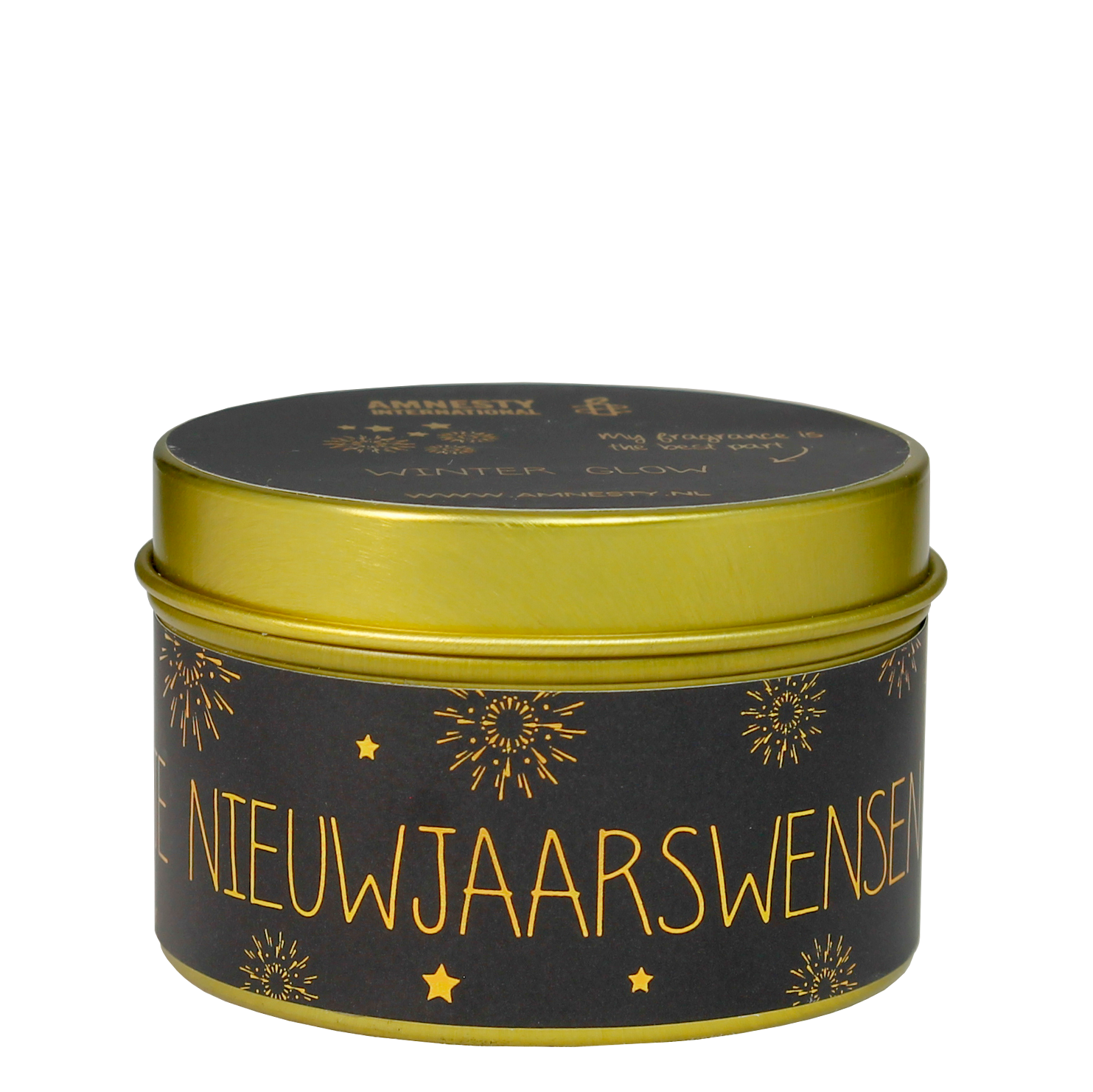 Geurkaars - 'Een blikje Nieuwjaarswensen'