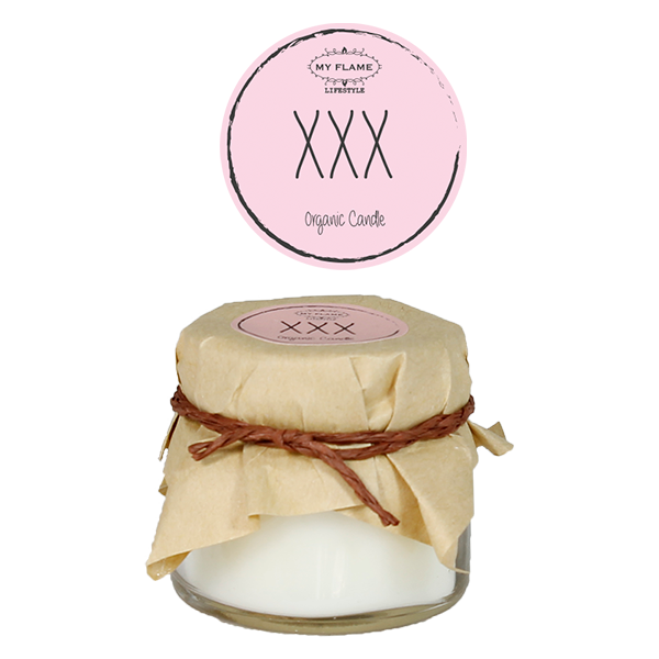 Mini geurkaarsje - 'XXX'