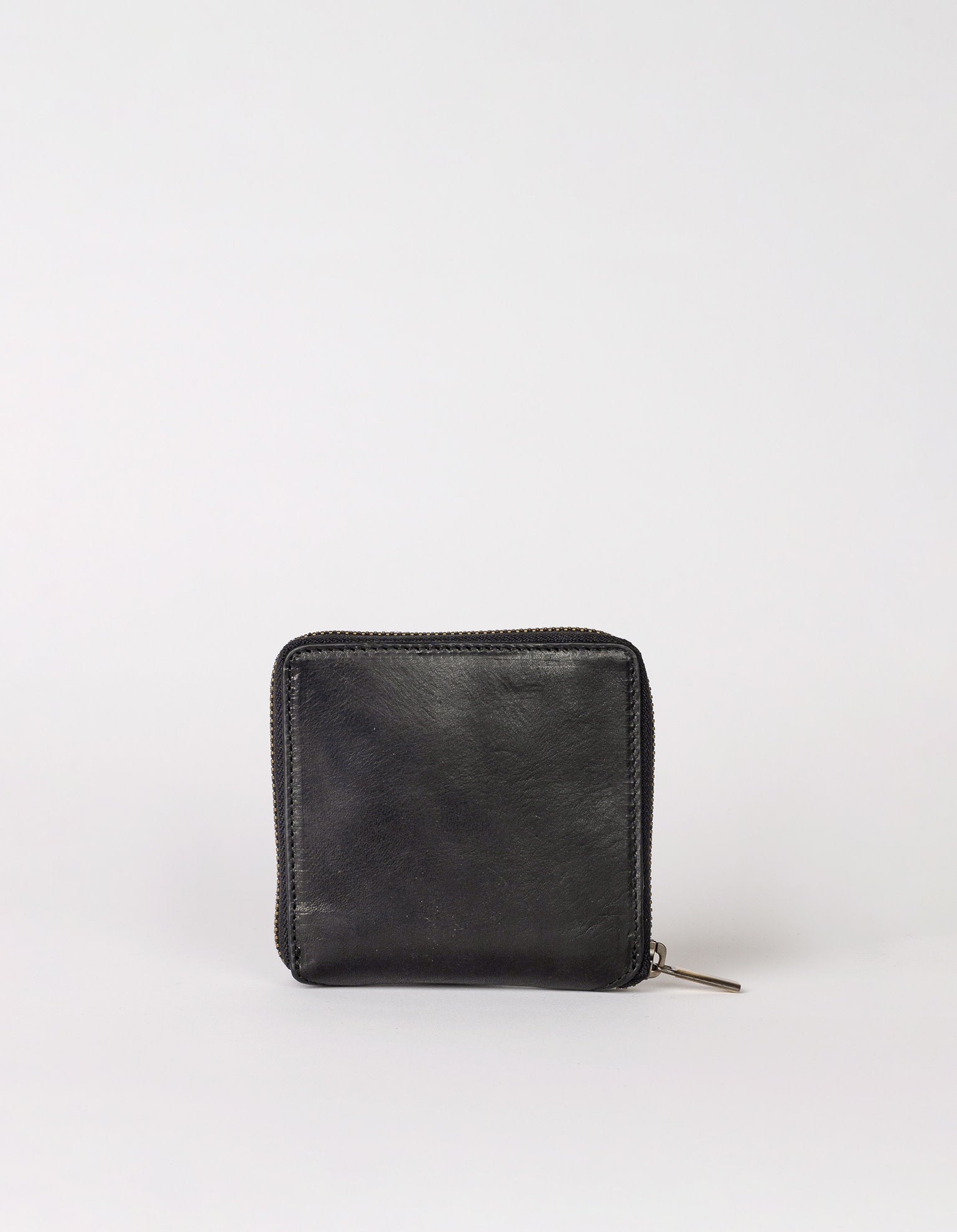 Sonny Square Wallet Black Stromboli Leather