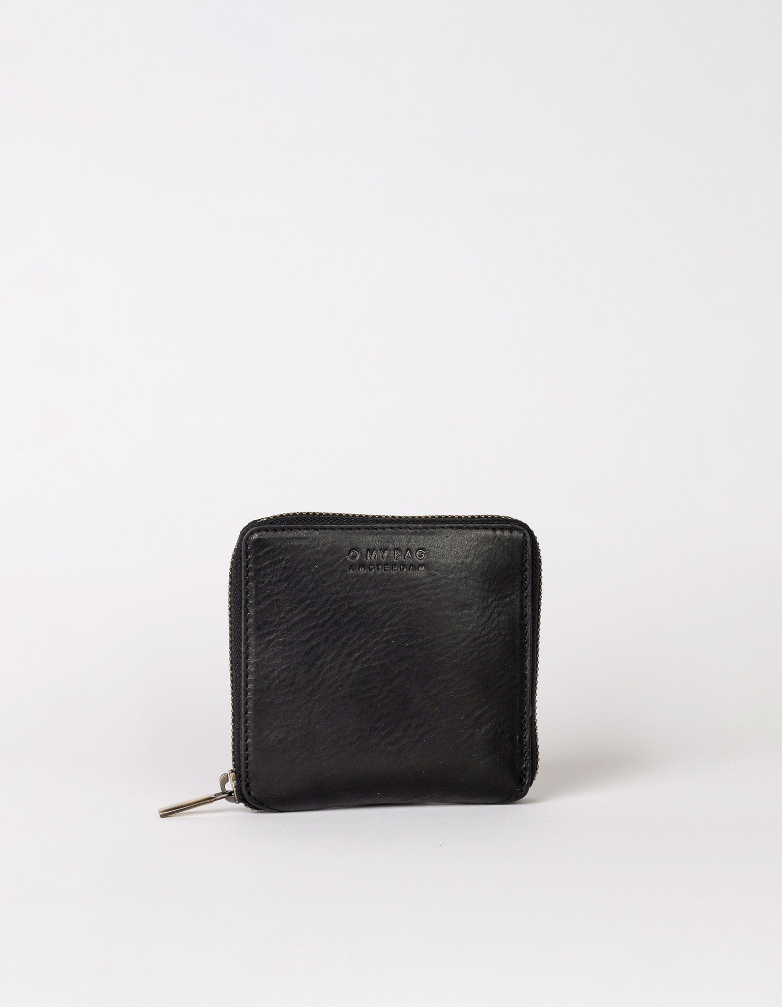 Sonny Square Wallet Black Stromboli Leather