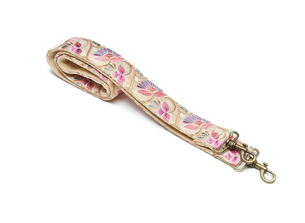 Schouderriem Silk/Cotton Dandelion Pink