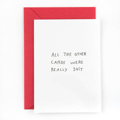 Kaart 'All the other cards - really shit'